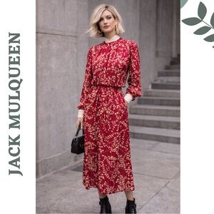 Vintage 100% Silk Two Piece Set Blouse & Skirt Size 8